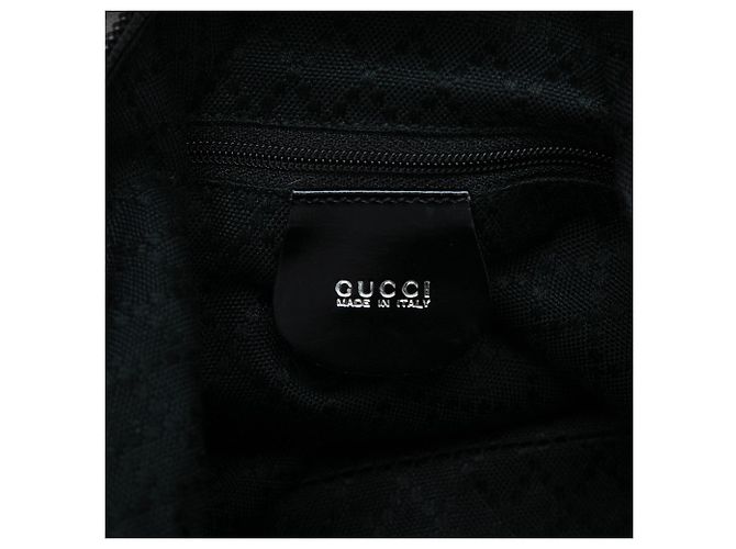Bamboo Borsa a tracolla Gucci in nylon nero con bambù - vista 5