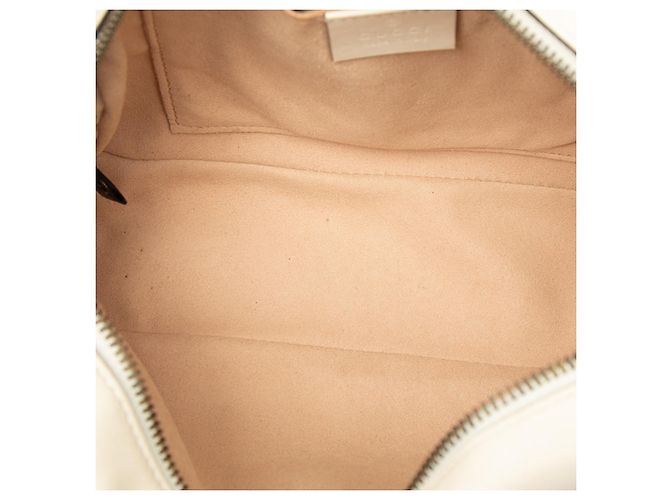 Borsa a tracolla Gucci Small GG Marmont in pelle matelassé bianca Bianco - vista 5