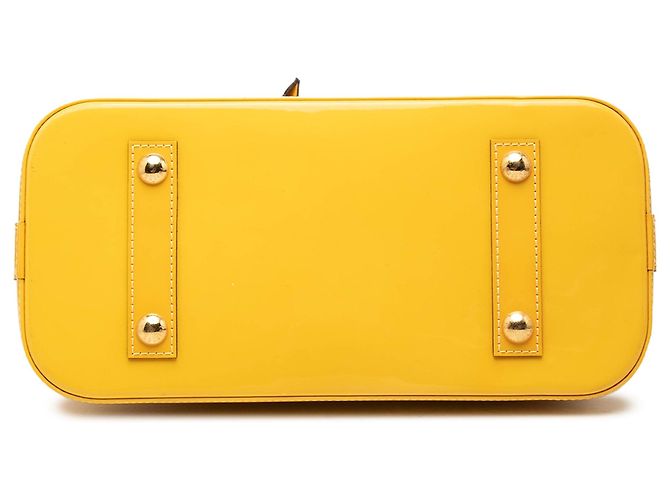 Louis Vuitton Monogram Vernis Alma PM Handtasche Gelb - Ansicht 3