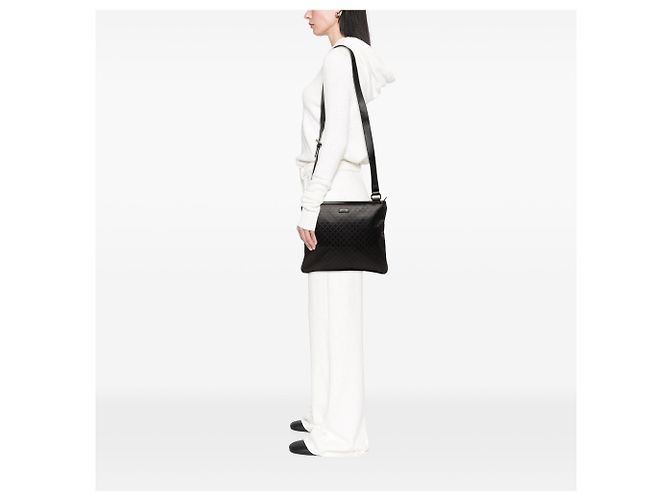 Borsa crossbody Gucci Diamante Hilary Lux nera Nero - vista 8