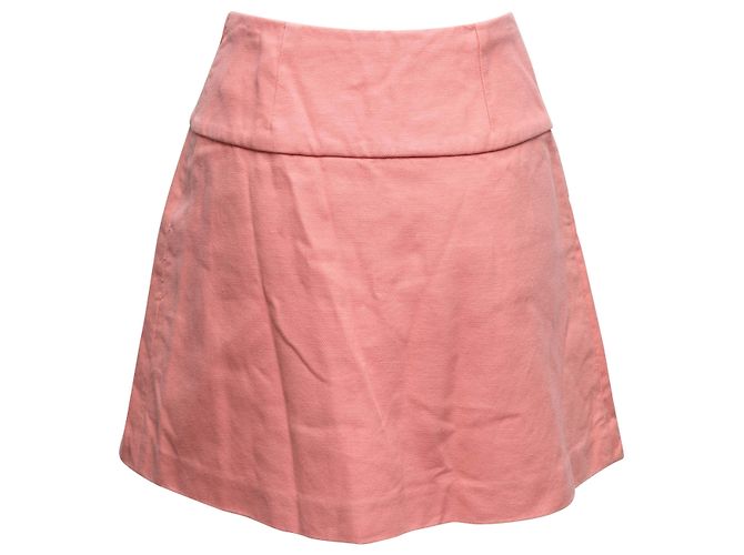 Miu Miu plissierter Minirock rosa Größe IT 38 Pink - Ansicht 3
