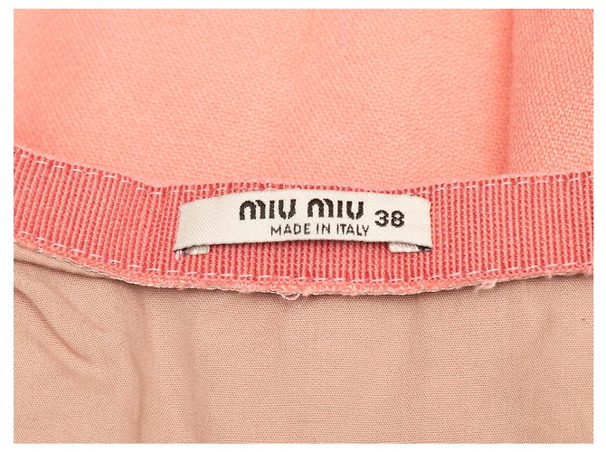 Miu Miu plissierter Minirock rosa Größe IT 38 Pink - Ansicht 4