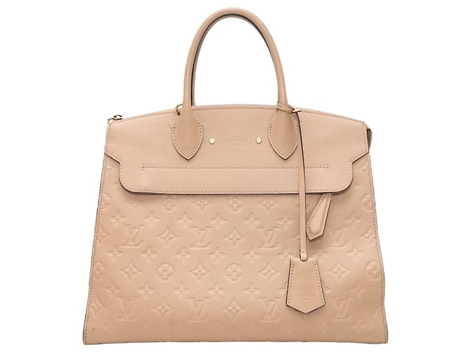 Bolsa Louis Vuitton MM com Alça de Mão Bege - vista 2