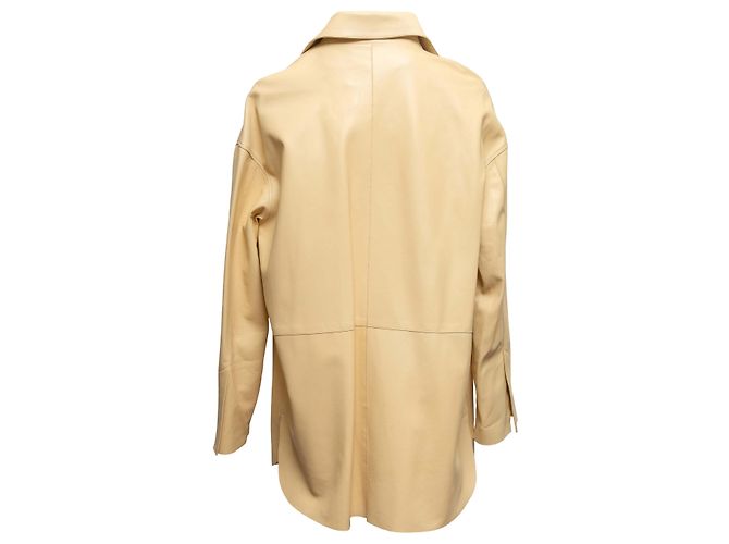 Ines et Marechal Ines & Marechal Lederjacke Butter Yellow Größe FR 40 Gelb - Ansicht 3