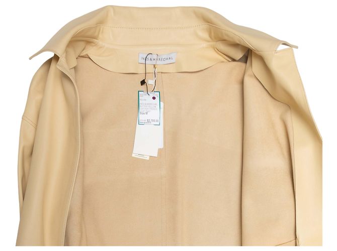Ines et Marechal Ines & Marechal Lederjacke Butter Yellow Größe FR 40 Gelb - Ansicht 6