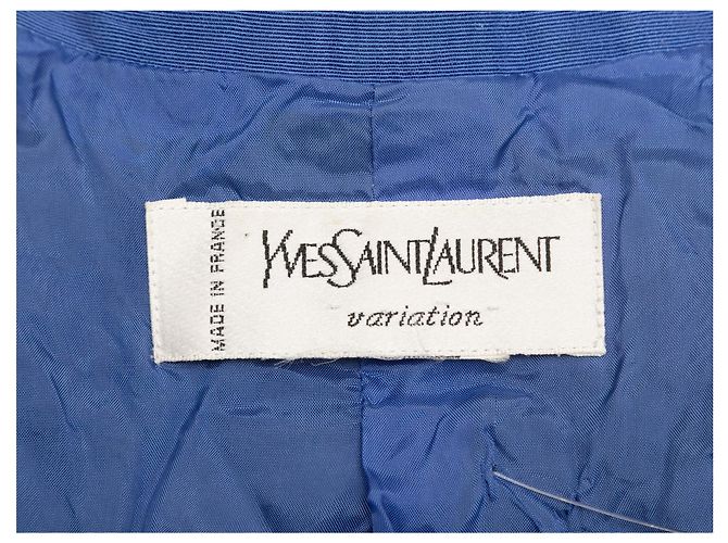 Blazer texturizzato Yves Saint Laurent blu Taglia US S - vista 5