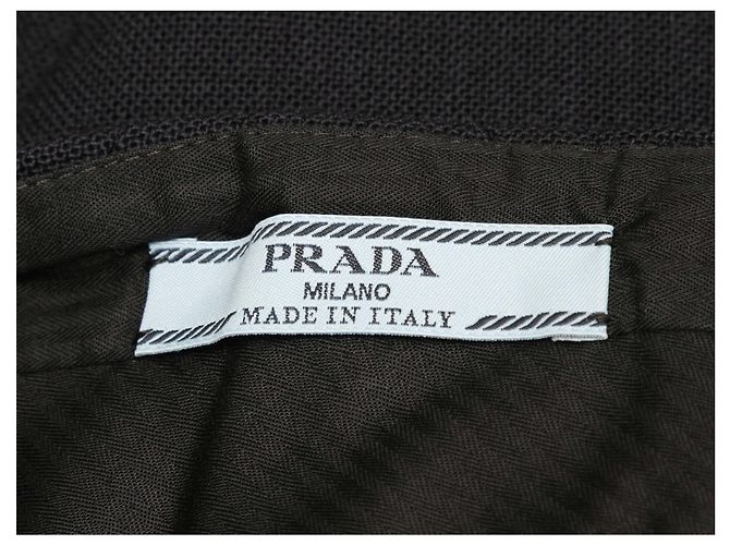 Pantalones Prada negros de pierna recta con pinzas Talla US XS - vista 4
