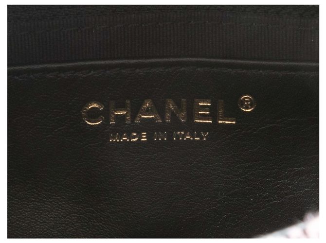 Borsa Chanel Mini Tweed Flap Rosa e Multicolor - vista 8