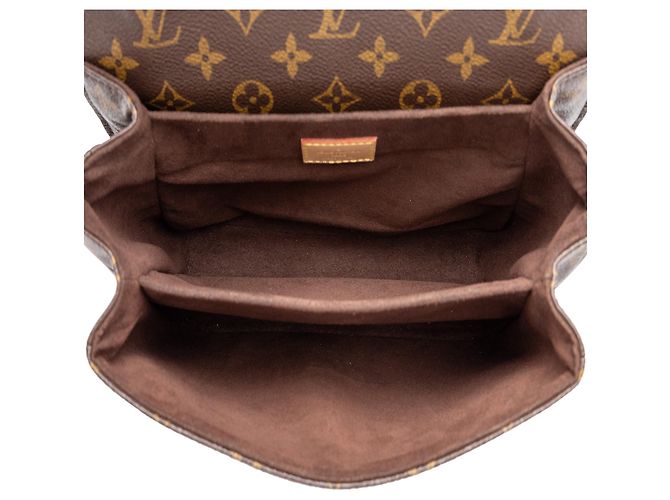 Borsa Louis Vuitton Monogram Pochette Metis Marrone - vista 4