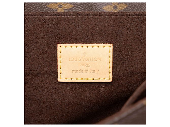 Borsa Louis Vuitton Monogram Pochette Metis Marrone - vista 5