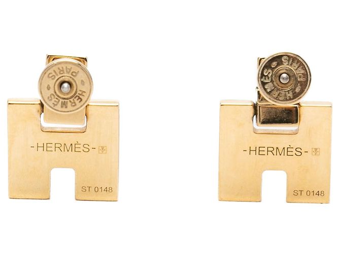 Hermès Eileen Ohrringe vergoldet mit Emaille Golden - Ansicht 2