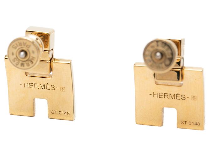 Hermès Eileen Ohrringe vergoldet mit Emaille Golden - Ansicht 3