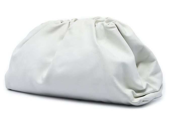 Borsa a pochette The Pouch Bottega Veneta in nappa bianca Bianco - vista 2