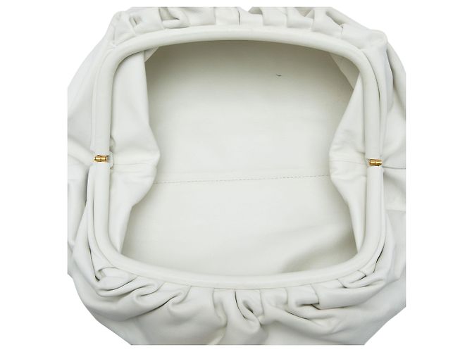 Borsa a pochette The Pouch Bottega Veneta in nappa bianca Bianco - vista 4