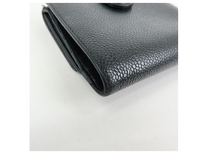 Chanel Vintage Timeless Bifold Caviar Compact Black - view 7