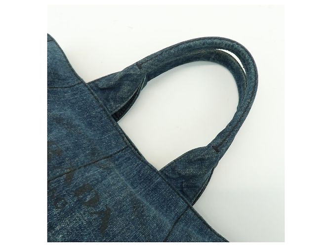 Prada Canapa Denim Small Blue - view 6