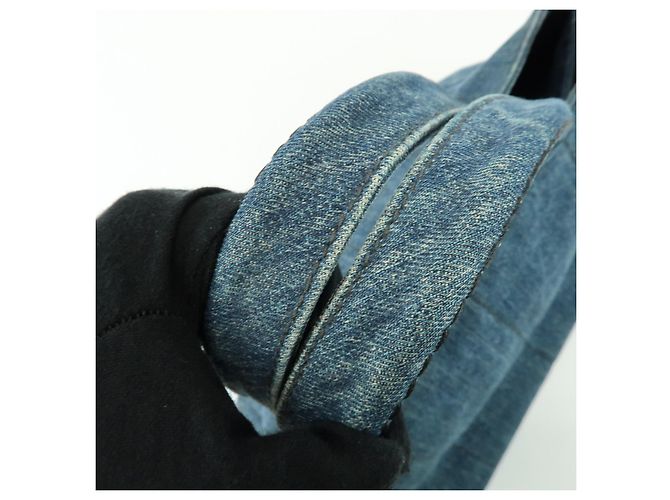 Prada Canapa Denim Small Blue - view 7
