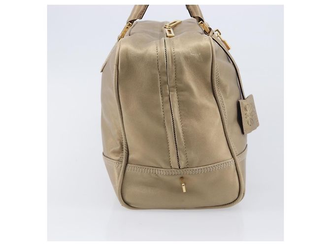 Loewe Amazona Leather 35 Dourado - vista 4
