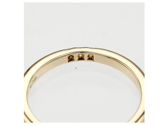 Tiffany & Co. Alliance de mariage Classic 3 diamants or jaune 18K 2mm Doré - vue 5