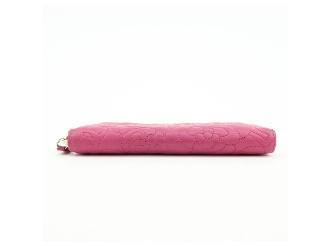Chanel Zip Around Camellia Patent Rosa - vista 5