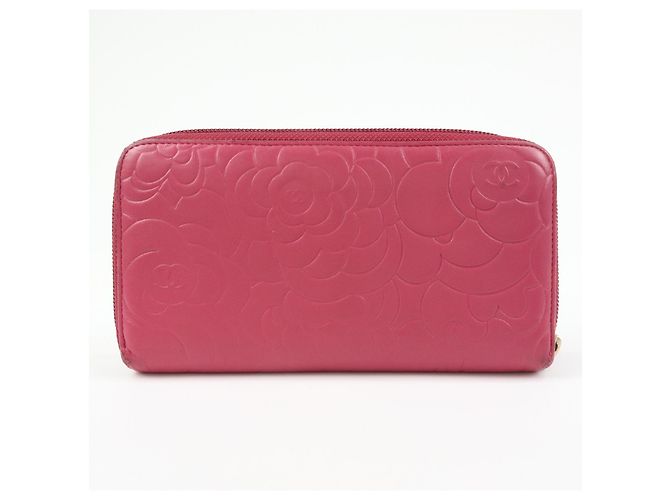 Chanel Zip Around Camellia Patent Rosa - vista 2