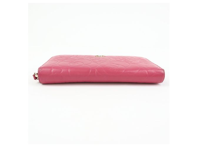 Chanel Zip Around Camellia Patent Rosa - vista 5