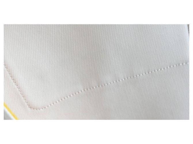 Casaco Hermès em Lã e Cashmere Creme e Amarelo Cru - vista 6