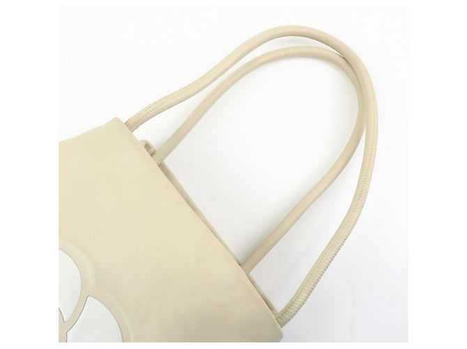 Chanel Camellia Lambskin Medium Beige - vista 6