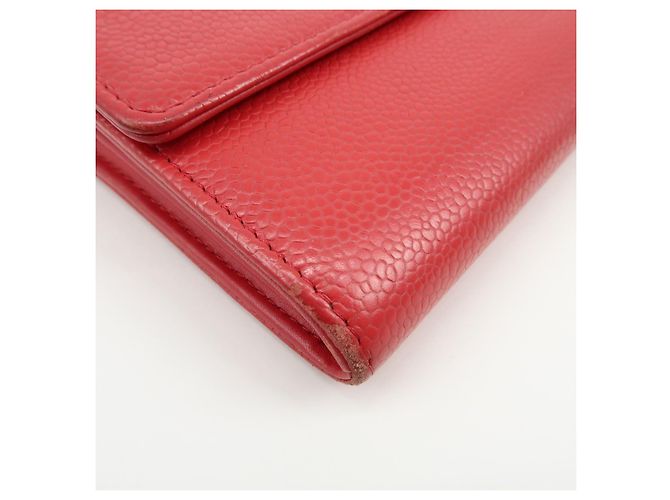 Chanel Timeless CC Flap Caviar Long Red - view 7