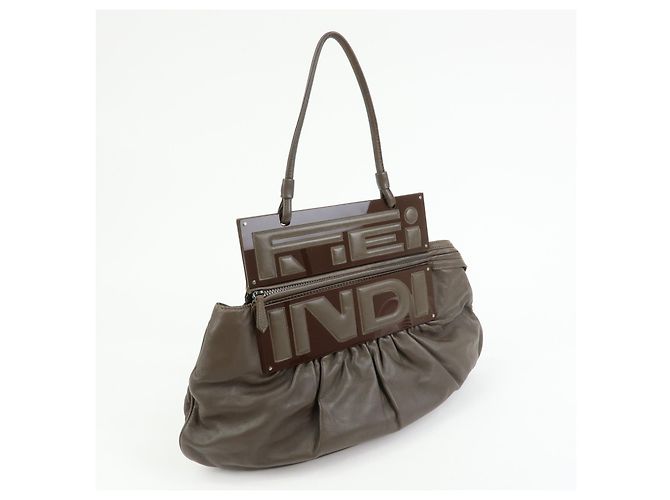 Fendi To You in pelle di serpente Marrone - vista 4
