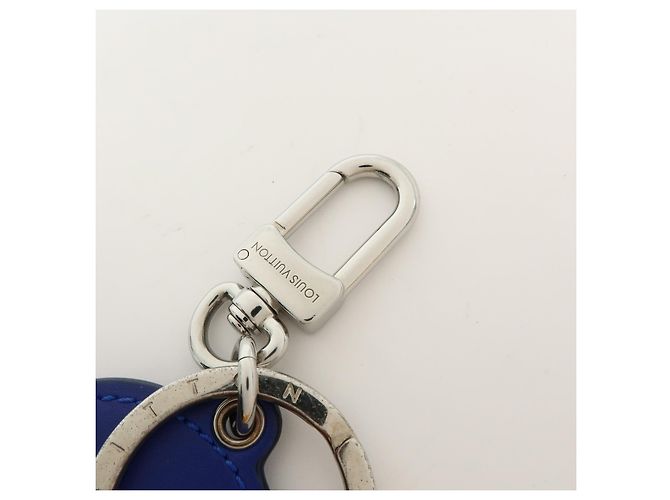 Portachiavi e ciondolo LV Circle Louis Vuitton in metallo Blu - vista 7