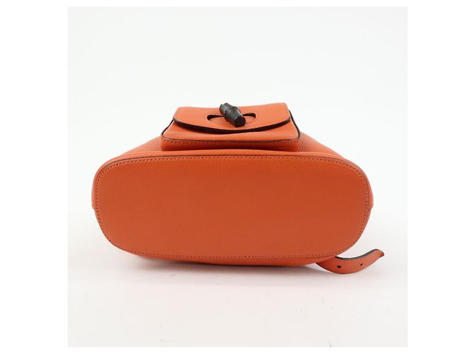 Gucci Bamboo Tassel Leather Mini Laranja - vista 5