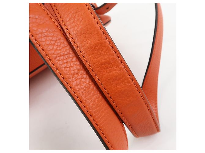 Gucci Bamboo Tassel Leather Mini Laranja - vista 7
