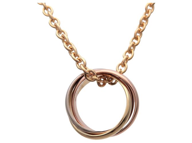 Cartier Trinity Choker 18K Tricolor Gold Golden - view 2