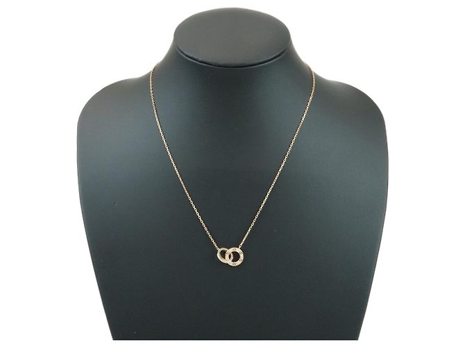 Cartier Love Interlocking Pave 18K Rose Gold and Diamonds Rosa - vista 7