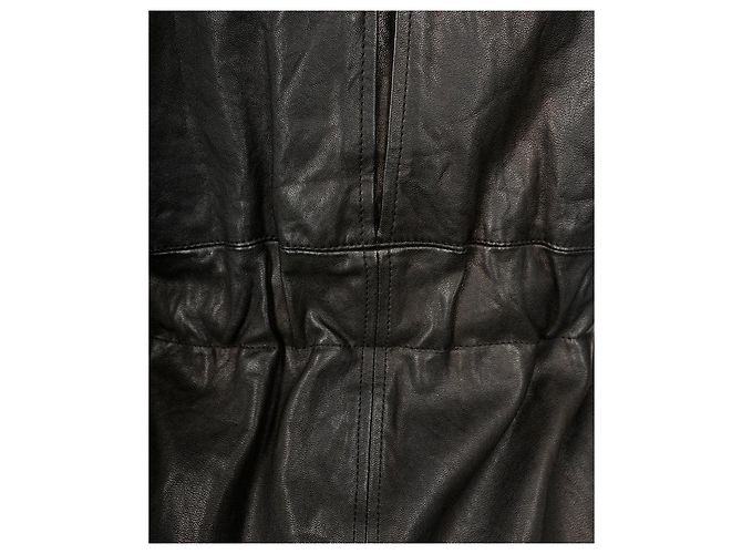 Timeless Chanel 07A Runway Utility-Jacke aus schwarzem Lammleder FR 40 - Ansicht 8