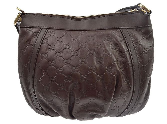 Gucci D Ring Messenger Guccissima Leather Small Braun - Ansicht 2