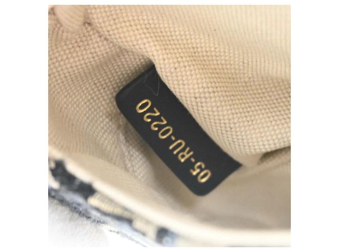 Christian Dior Saddle Oblique Canvas Mini Azul marino - vista 5