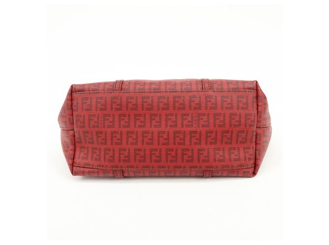 Fendi Superstar Zucchino Coated Canvas Large Rouge - vue 5