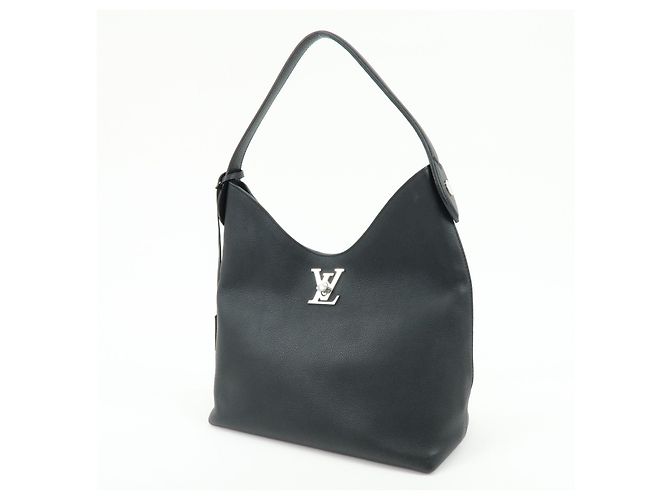 Louis Vuitton Lockme Hobo Leather Noir - vue 3