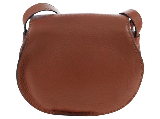 Chloé Chloe Marcie Leather Small Castaño - vista 2