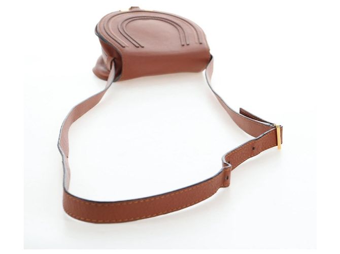 Chloé Chloe Marcie Leather Small Castaño - vista 6