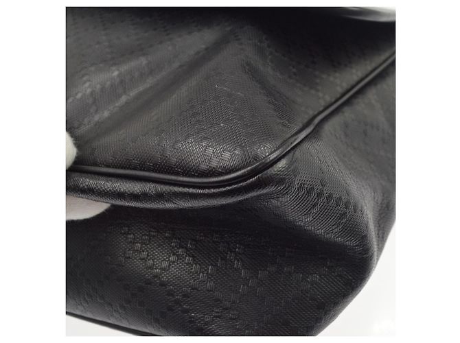 Gucci Lux Flap Messenger Diamante Leather Large Noir - vue 6