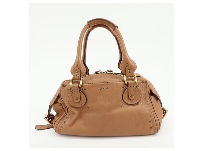 Chloé Chloe Paddington Leather Medium Marrom - vista 2