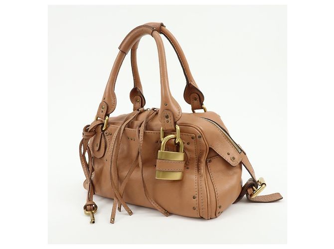 Chloé Chloe Paddington Leather Medium Marrom - vista 3