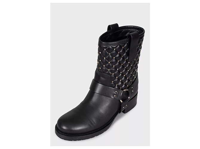 Botines de piel Valentino Rockstud - EU 36.5 De segunda mano - vista 3