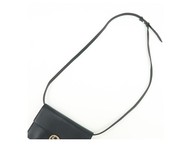 Cartera Gucci Interlocking Wallet on Chain de piel Negro - vista 6