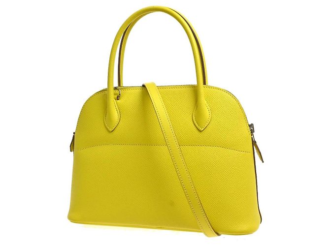 Hermès Hermes Bolide Epsom 27 Giallo - vista 2