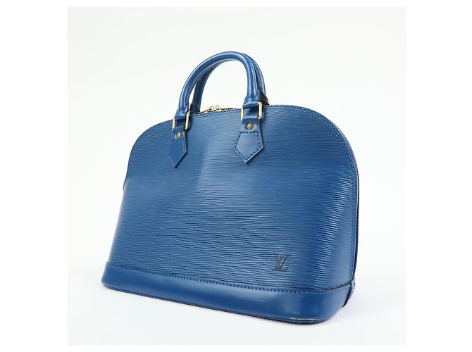 Louis Vuitton Alma Epi Leather MM Bleu - vue 3