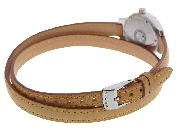 Louis Vuitton Tambour Quartz Stainless Steel 28 - Ansicht 6
